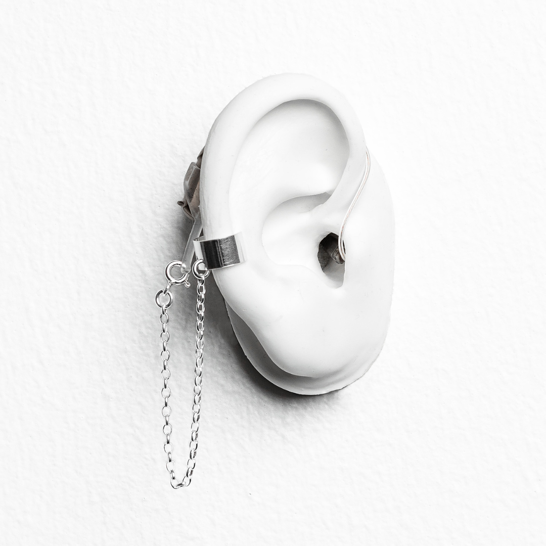 Deafmetal USA Earrings Hearing Aid Cochlear Implant Jewelry Deaf Metal Cuff