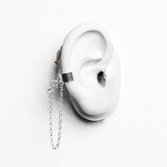 Deafmetal USA Earrings Hearing Aid Cochlear Implant Jewelry Deaf Metal Cuff