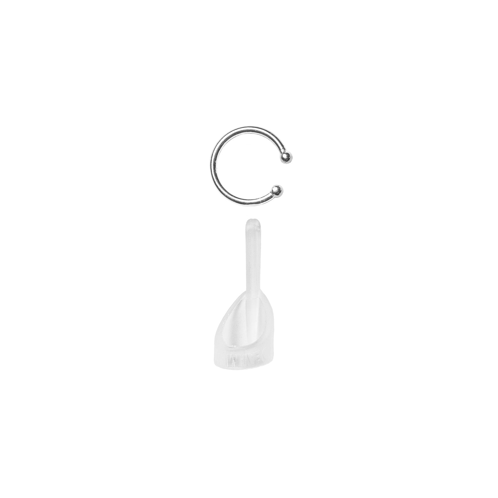 Deafmetal USA hearing aid jewelry cuff Simple Safety Ring in Silver or Microplated Gold