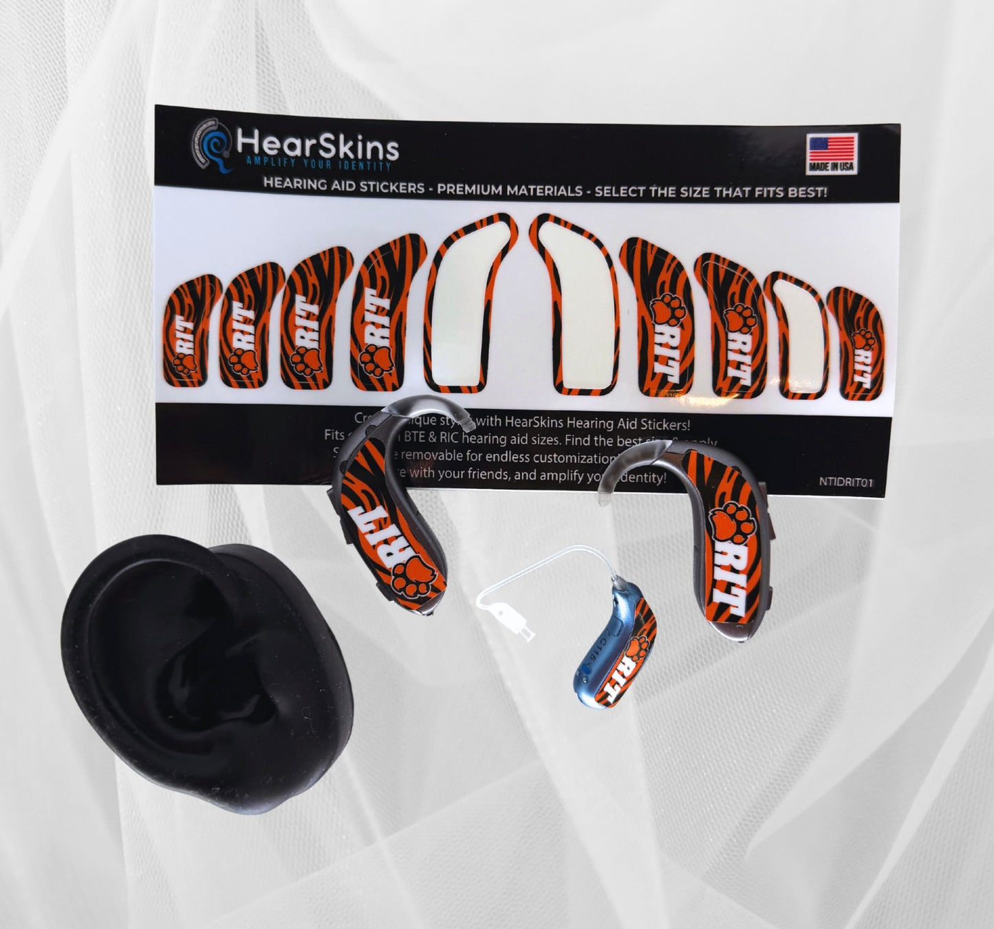 HearSkins "Mármol" Pieles/pegatinas para audífonos