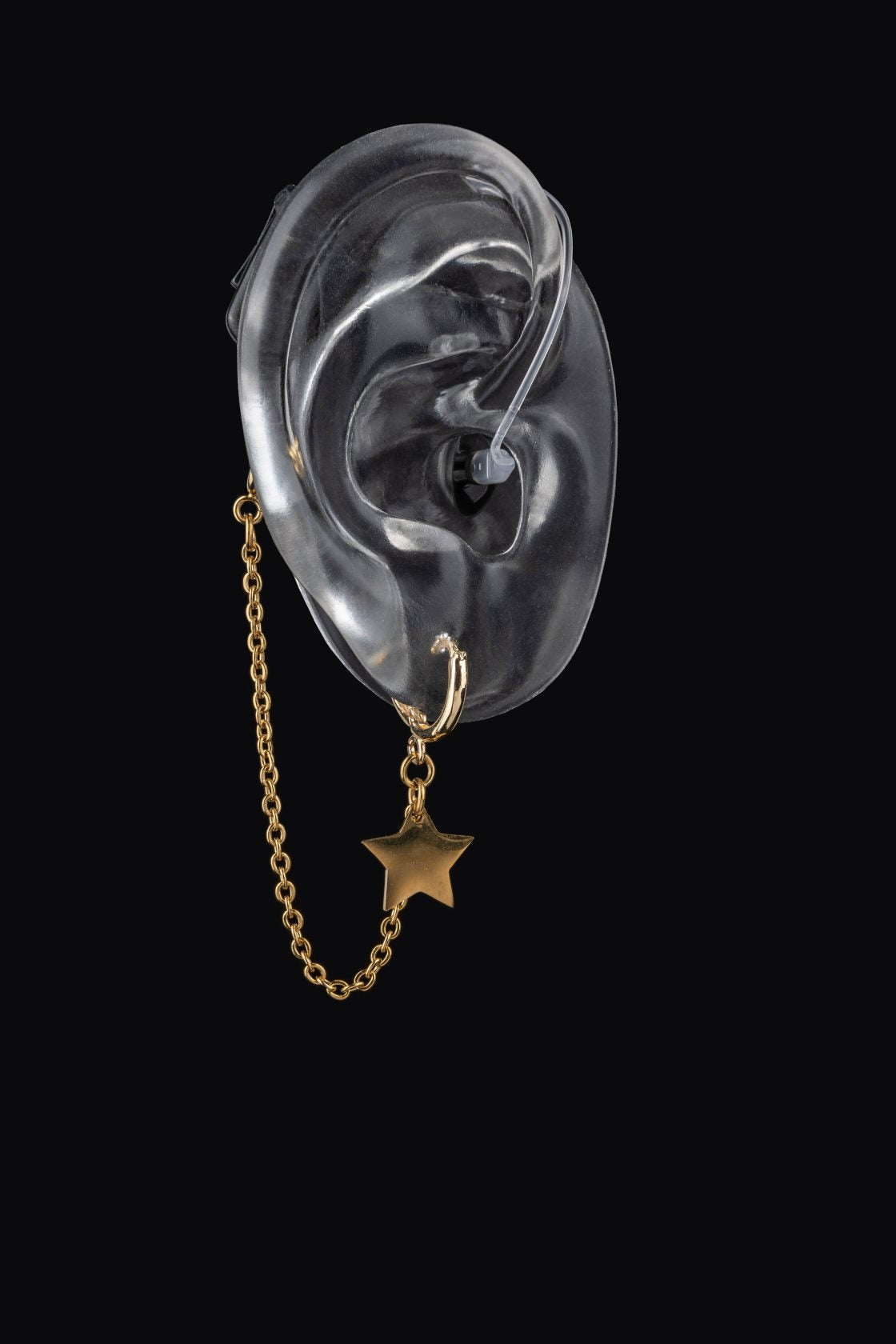 Deafmetal USA Earrings Hearing Aid Cochlear Implant Jewelry Deaf Metal Shooting Star