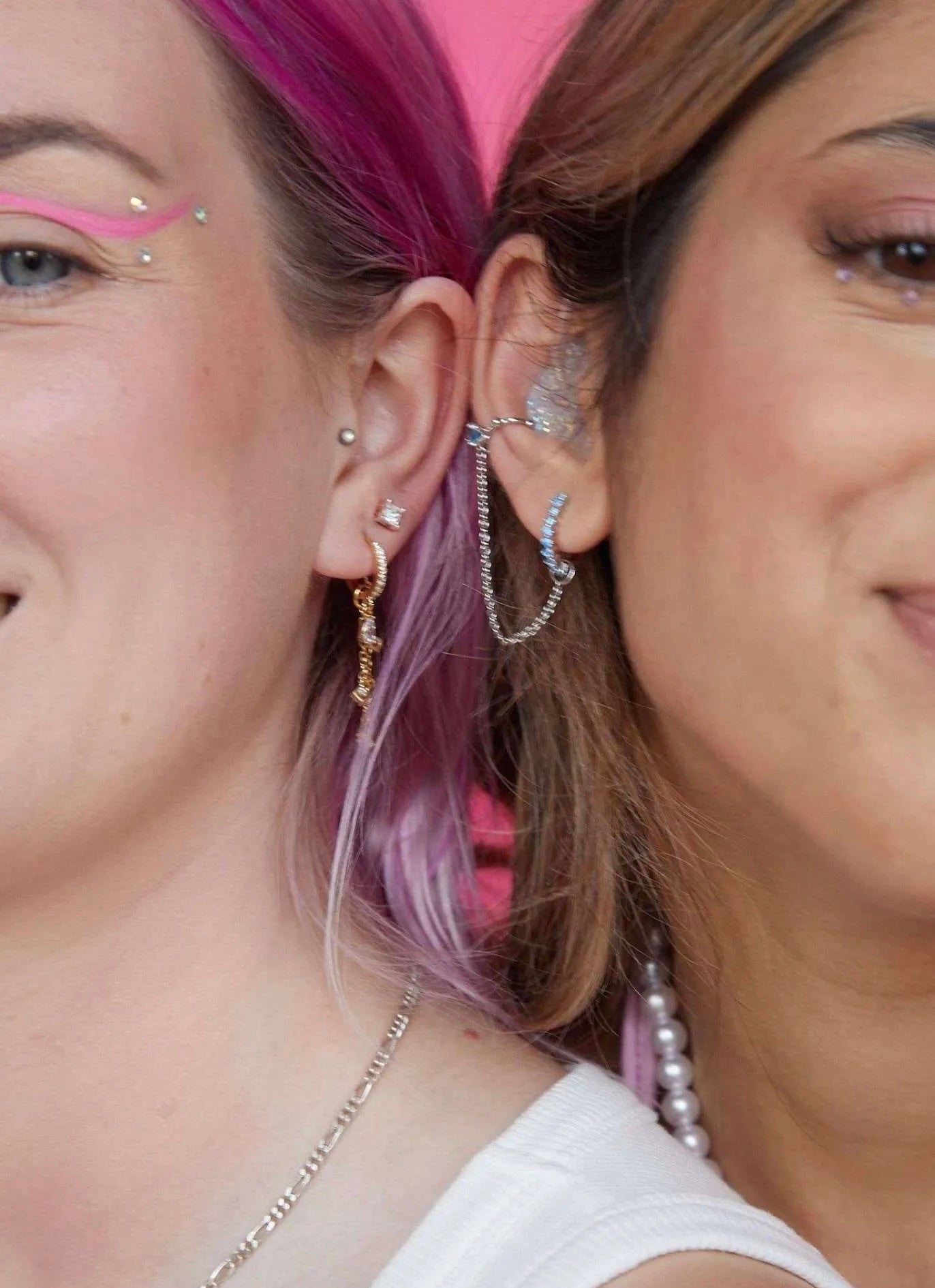 Teal Deafmetal Earring