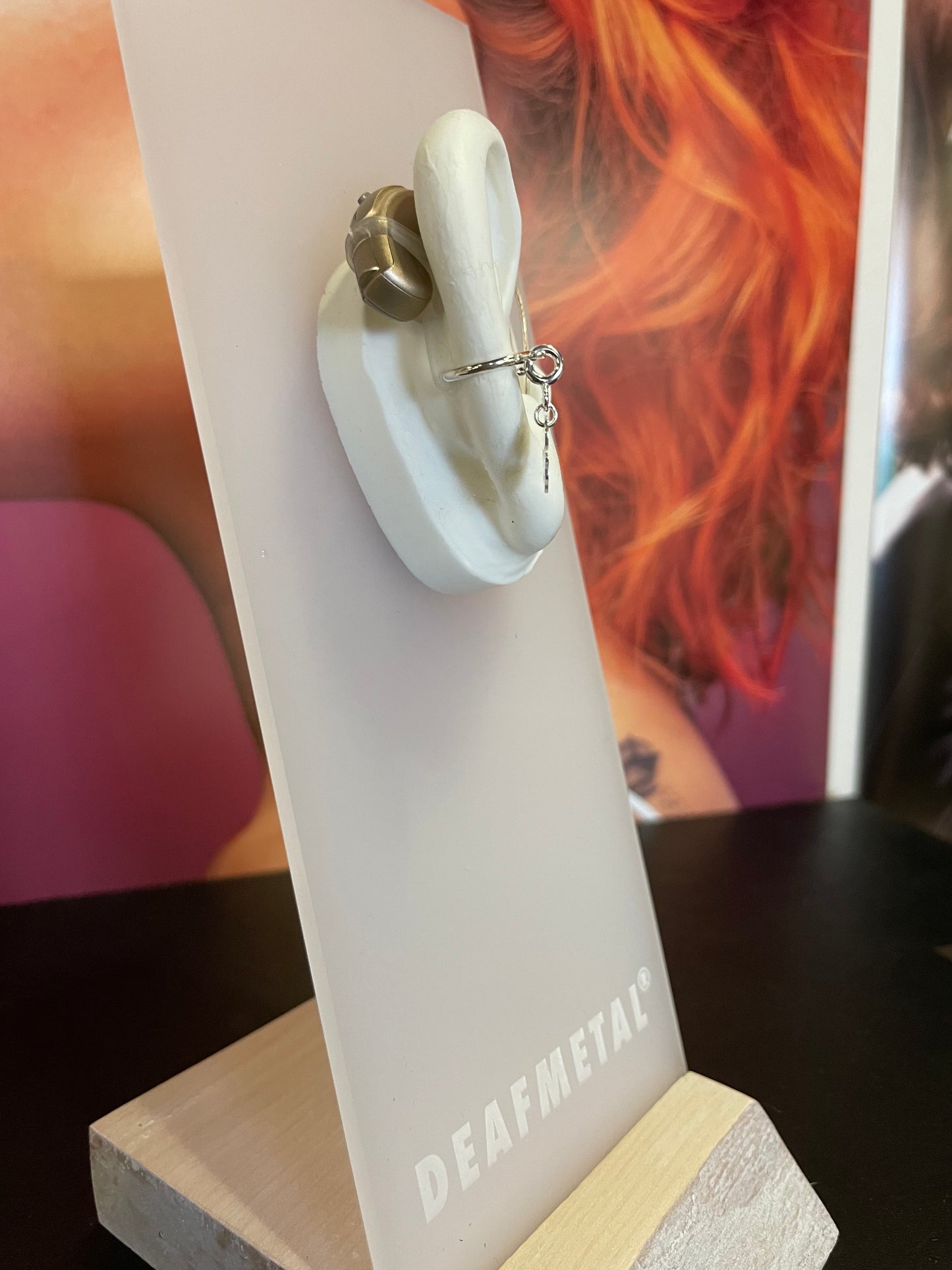 Spring Deafmetal Safety Ring (pendant feather sold separately)