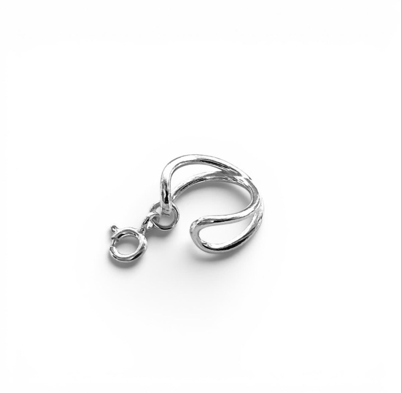 Infinity Safety Ring in Silver | Deafmetal USA