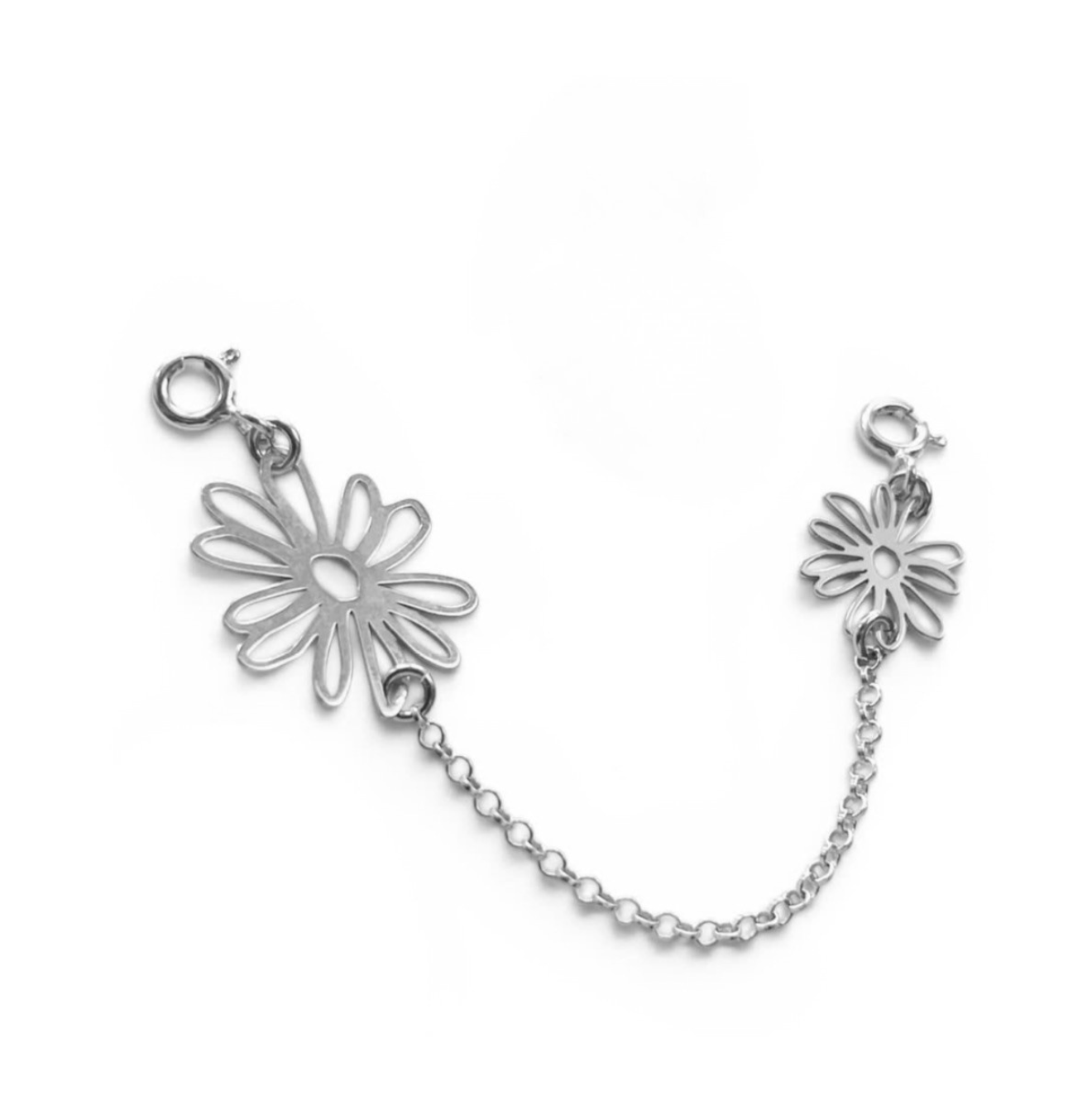 Chaîne de sécurité Coeur 7 cm en Argent ou Or