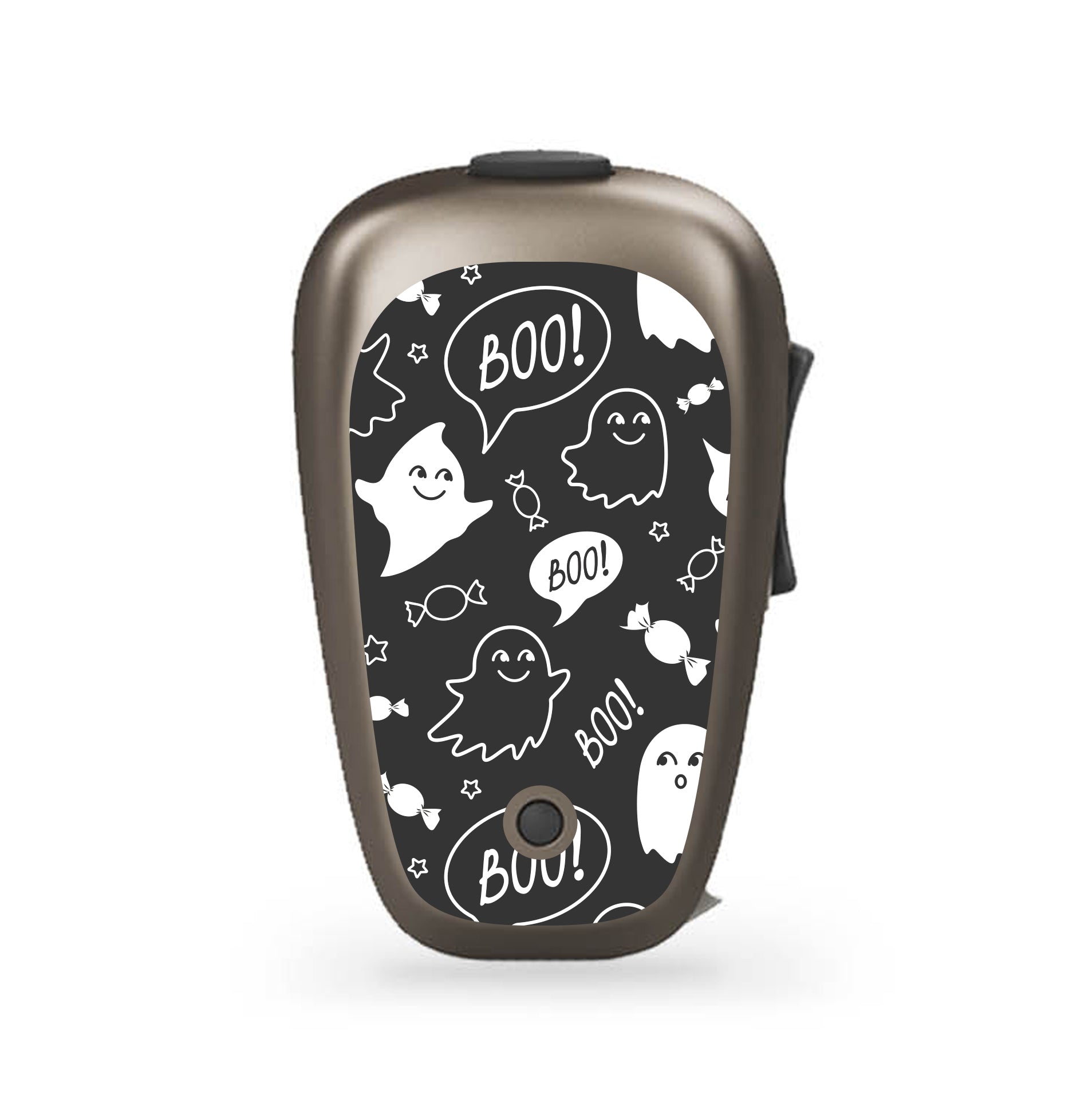 Deafmetal USA features HearSkins Hearoes brand hearing aid and cochlear implant stickers and skins to decorate hearing devices Boo Hearing Aid and CI Skins