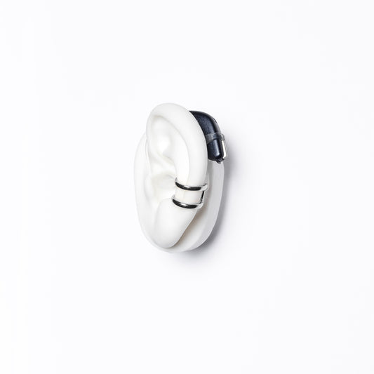 Double Safety Ring in Silver or Microplated Gold