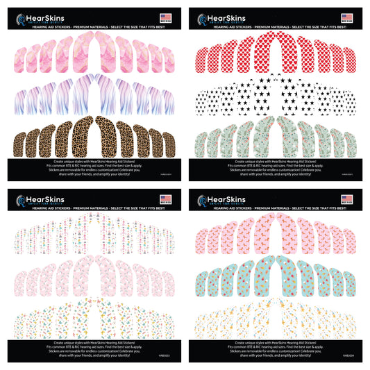 GIRL-THEMED HEARSKINS - 20 SHEETS WHOLESALE