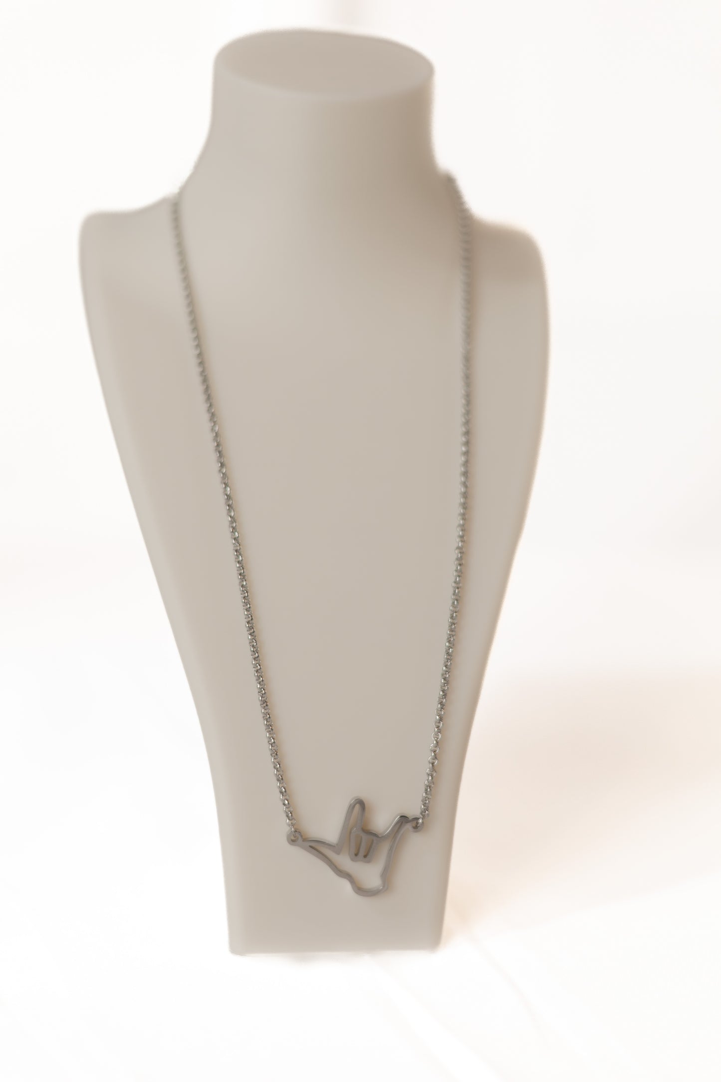 ASL I Love You Circled In Love Necklace (Copy)