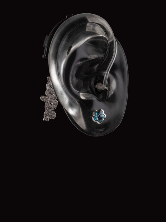Deafmetal USA pendant charm to decorate hearing aids or cochlear implants Deaf Metal jewelry Hope II