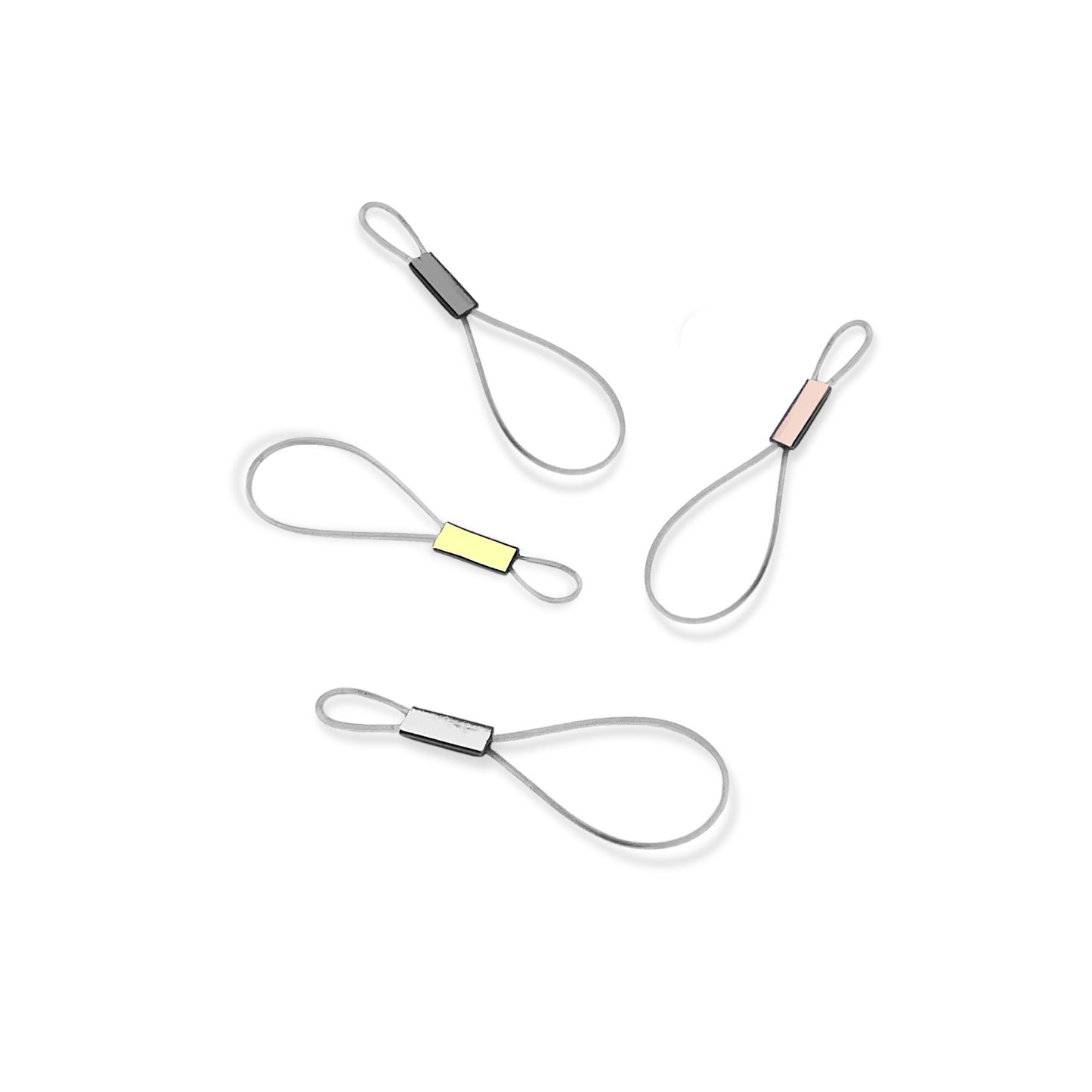 Spiral Silver or Gold Deafmetal + Chain You Choose CI Fastener