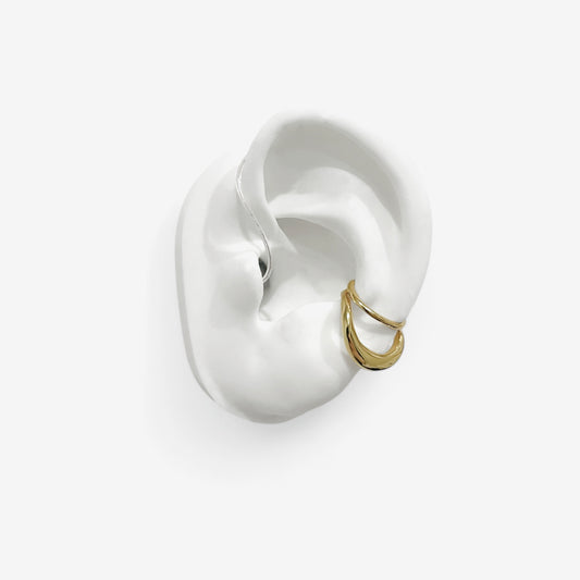 Melted Deafmetal Safety Ring in Gold or Silver