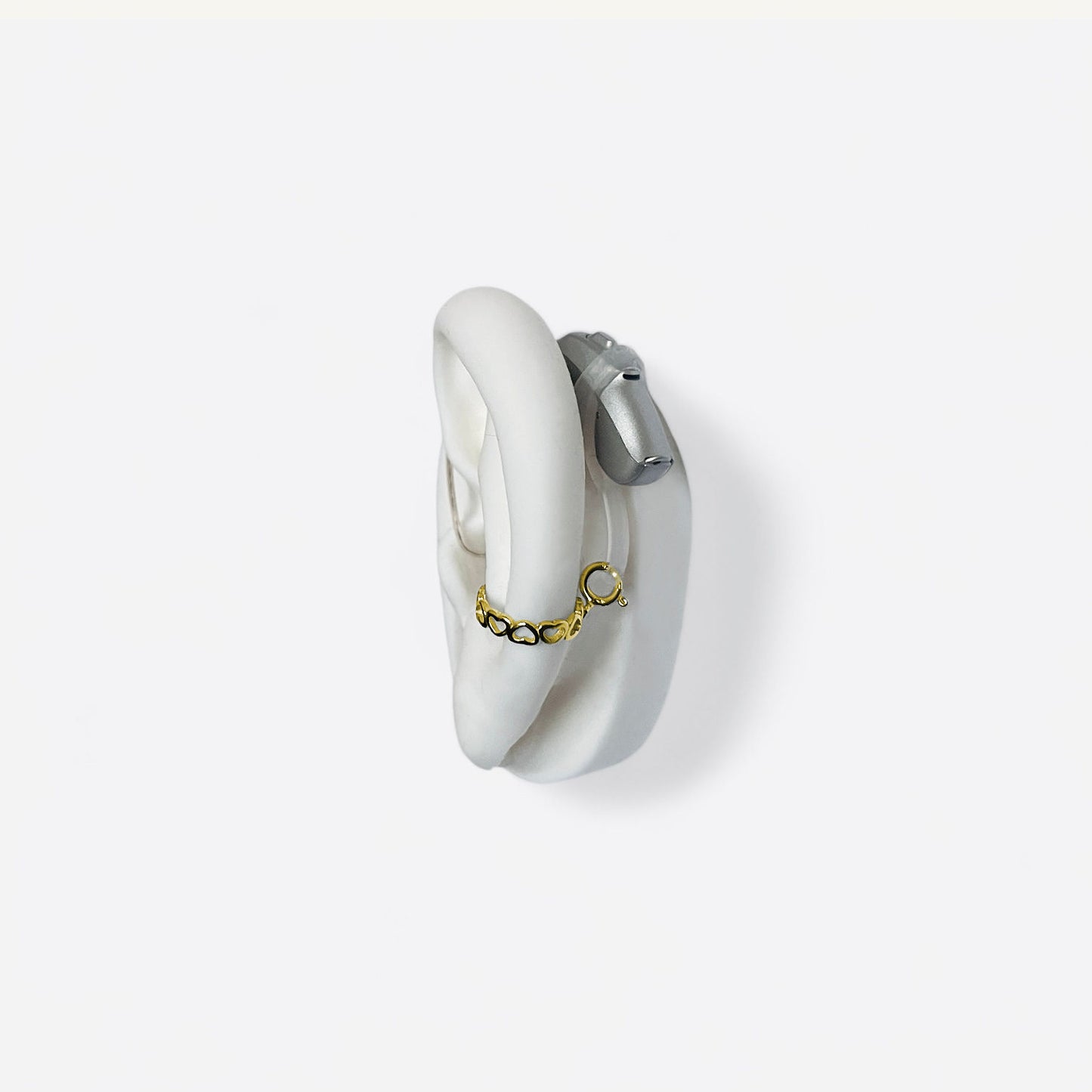 Ring Of Hearts Deafmetal in Gold or Silver