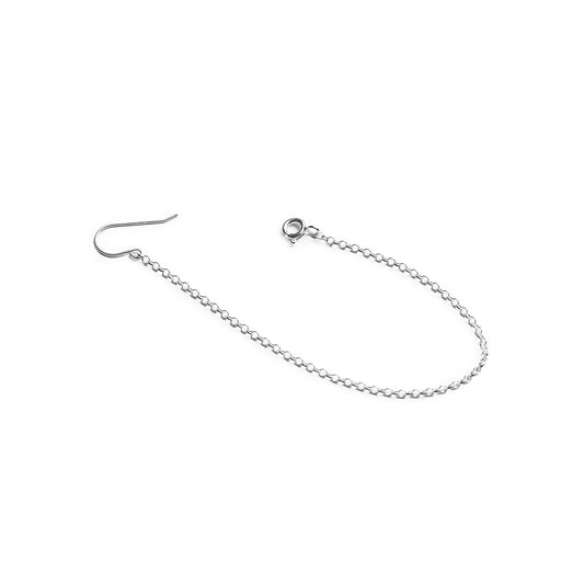 Deafmetal USA Earrings Hearing Aid Cochlear Implant Jewelry Deaf Metal Safety Chain with clasp / hook two sizes