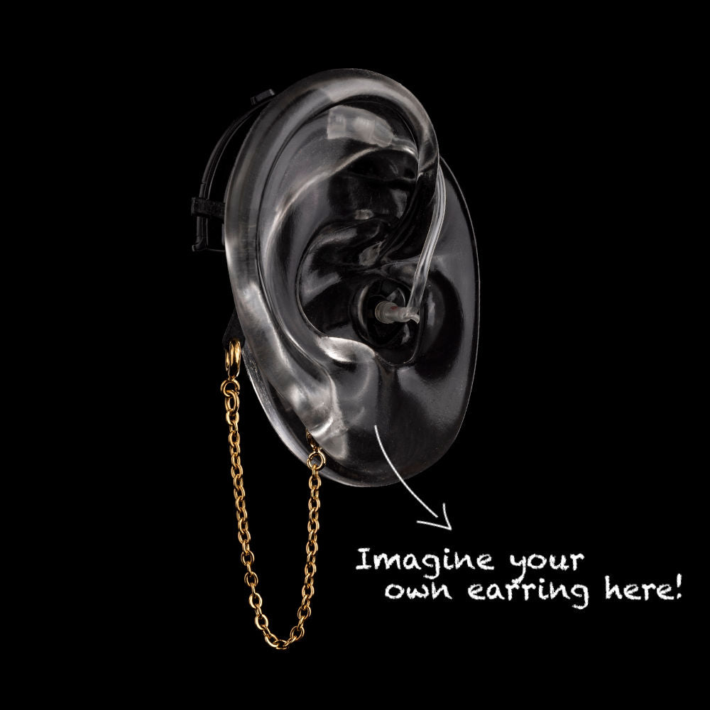 Safety Chain in Silver or Gold or Rose Gold 7 cm