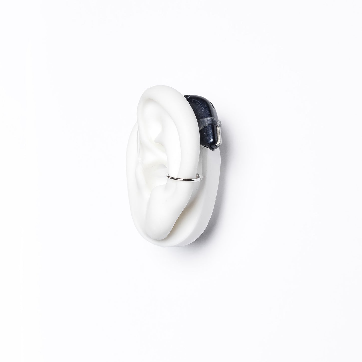 Deafmetal USA hearing aid jewelry cuff Simple Safety Ring in Silver or Microplated Gold