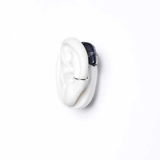 Deafmetal USA hearing aid jewelry cuff Simple Safety Ring in Silver or Microplated Gold