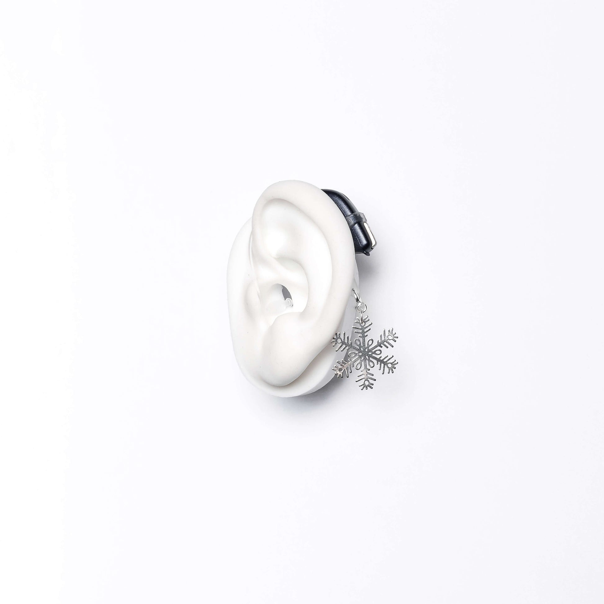 Deafmetal USA pendant charm to decorate hearing aids or cochlear implants Deaf Metal jewelry Snowflake