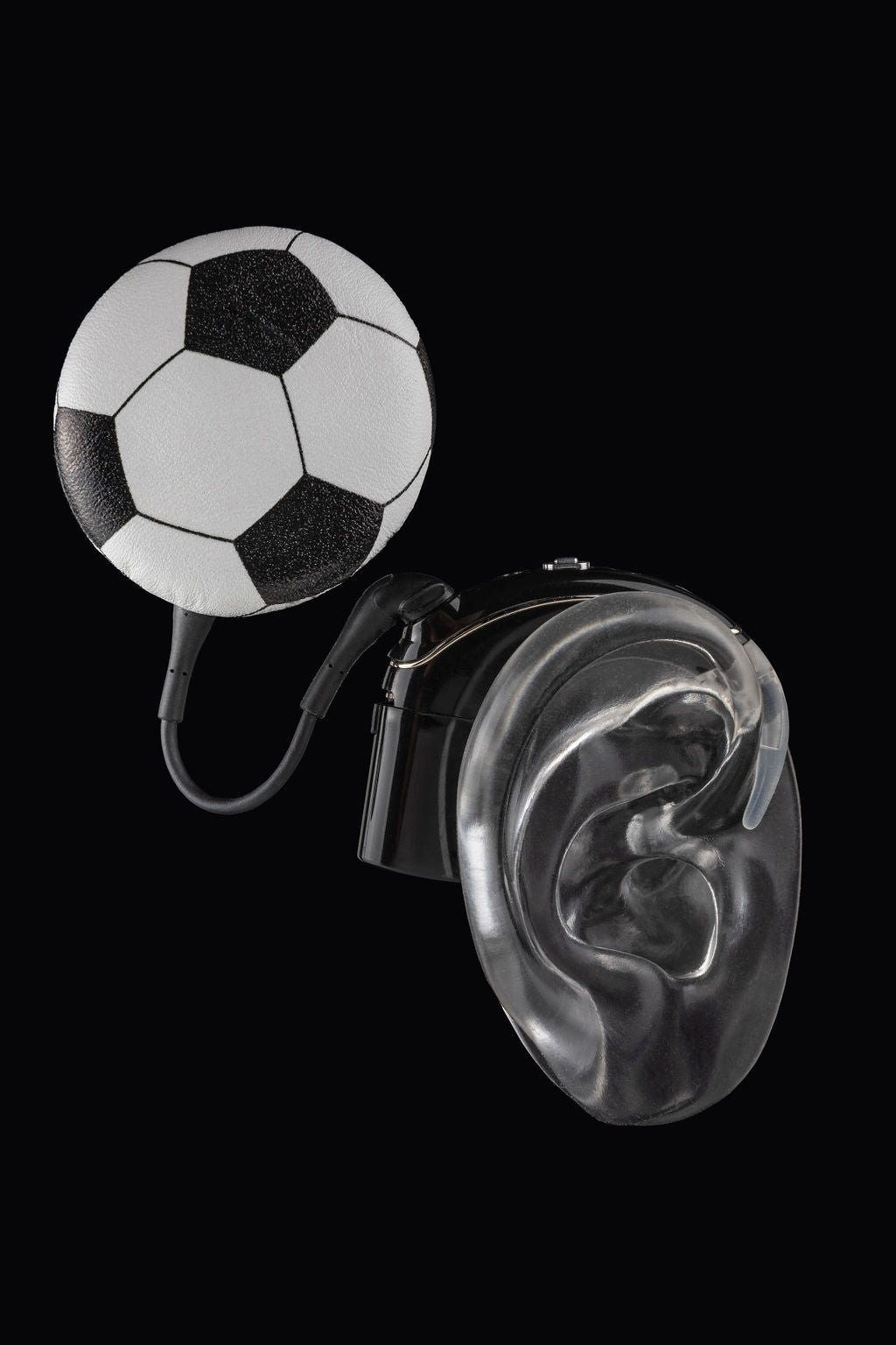 Deafmetal USA Leather covers for cochlear implant decoration for CI Deaf Metal SOCCER Coil/Headpiece leather cover