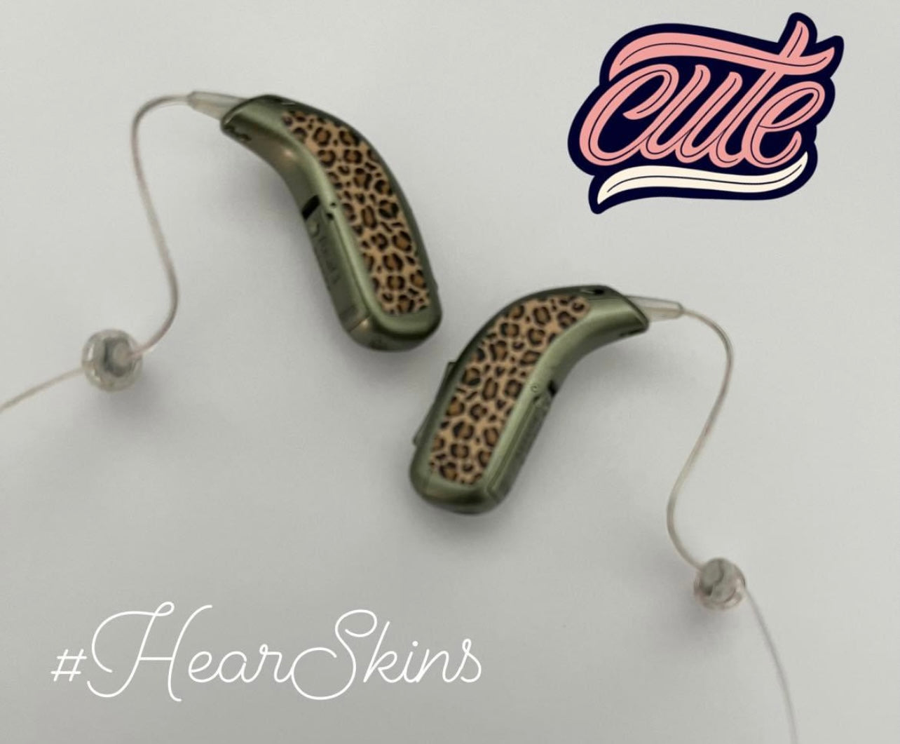 Deafmetal USA features HearSkins Hearoes brand hearing aid and cochlear implant stickers and skins to decorate hearing devices HearSkins "Marble" Hearing Aid Skins/Stickers