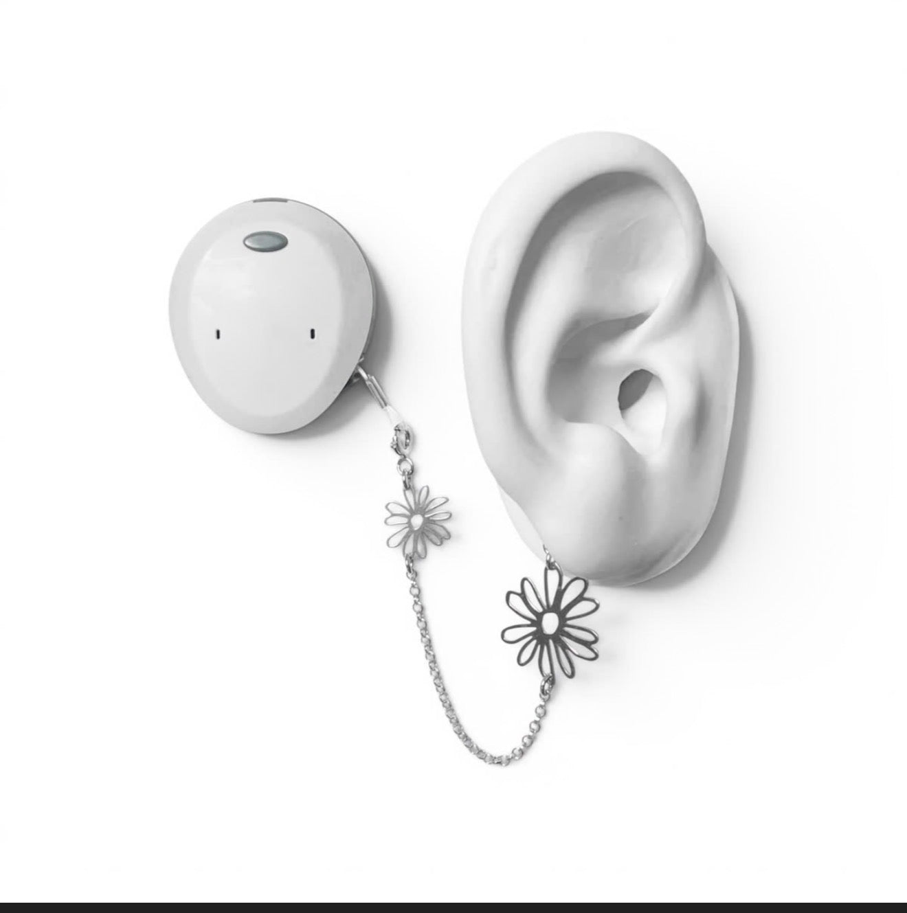 Chaîne de sécurité Coeur 7 cm en Argent ou Or 