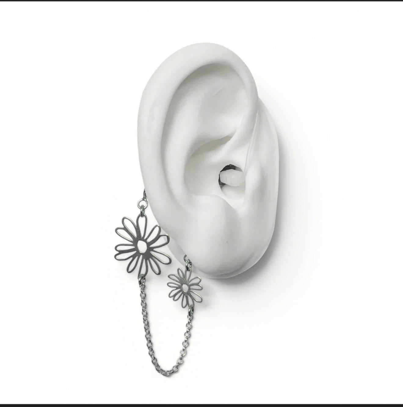 Chaîne de sécurité Coeur 7 cm en Argent ou Or 