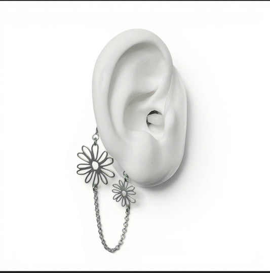 Chaîne de sécurité Coeur 7 cm en Argent ou Or 