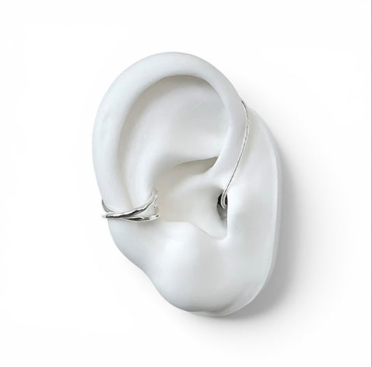 Infinity Safety Ring in Silver  | Deafmetal USA