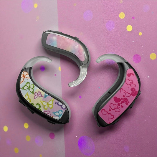 Butterfly-Kisses HearSkins Hearing Aid Decals
