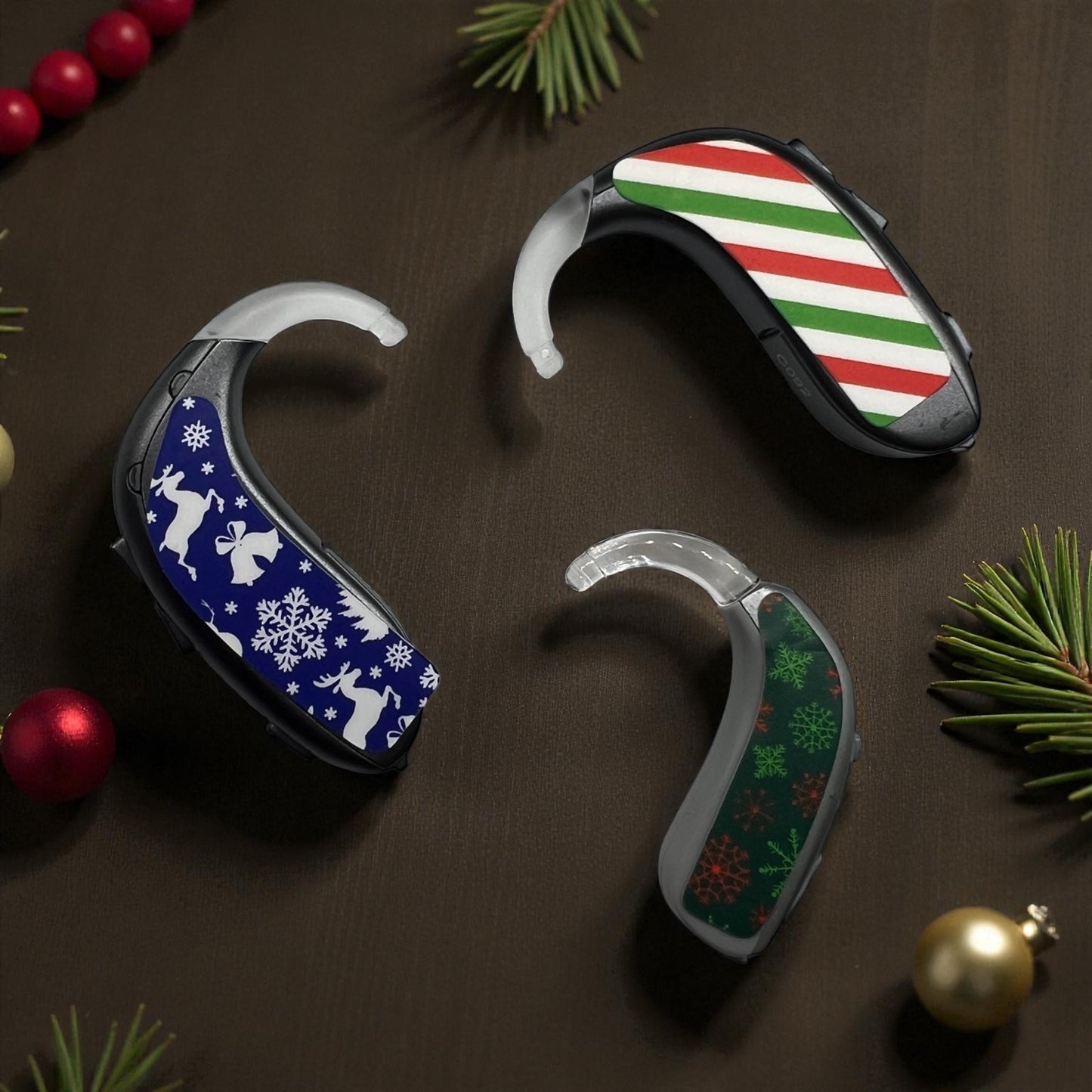 Jingle Frost Holiday Hearing Aid Decals