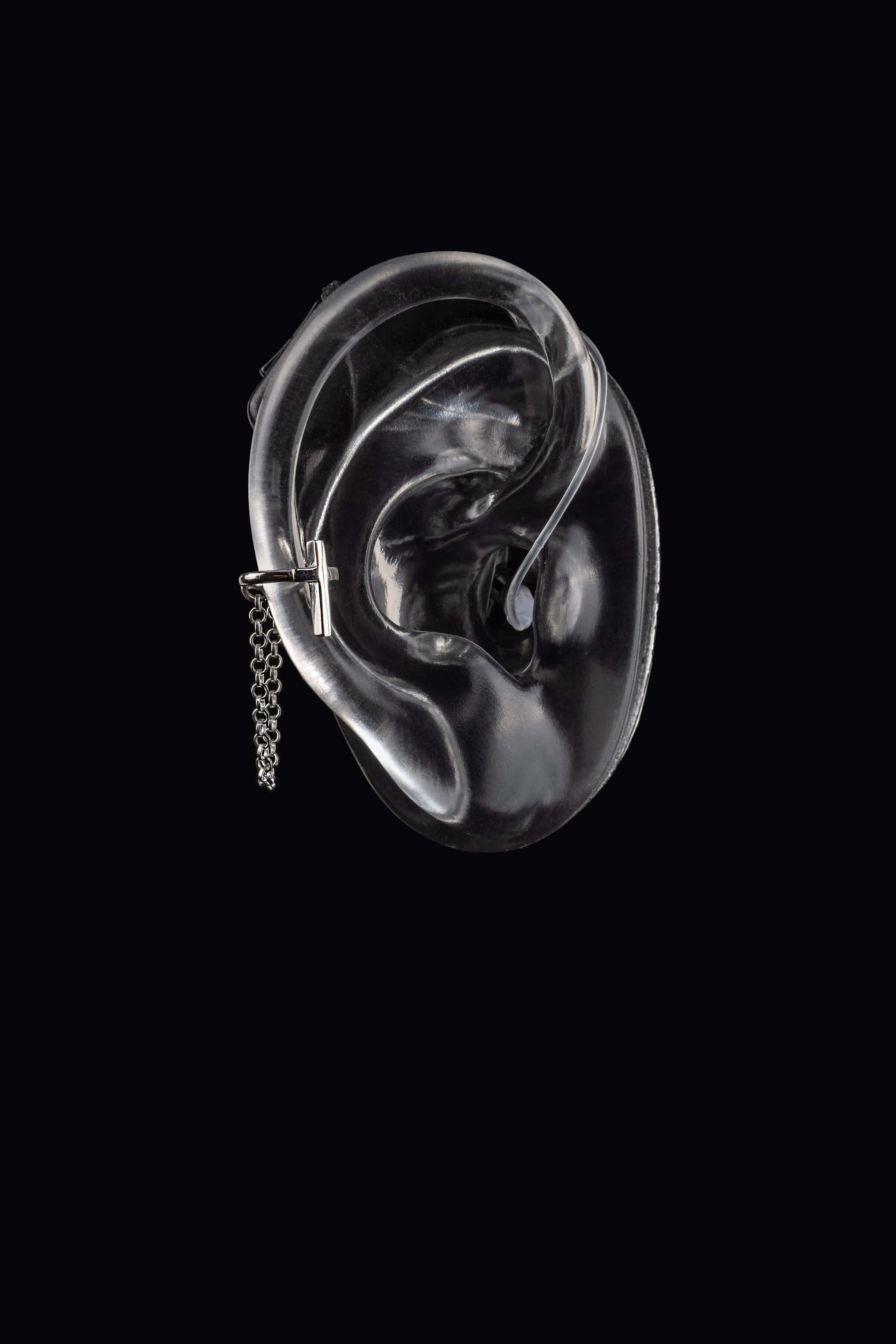Pierced Deafmetal - Right Ear Cuff & Chain Accessory – Deafmetal USA