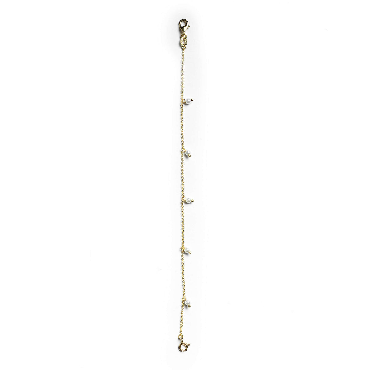 Deafmetal USA Pearl Safety Chain Jewelry for Hearing Aids