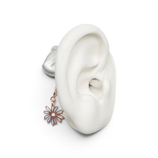 Chaîne de sécurité Coeur 7 cm en Argent ou Or 