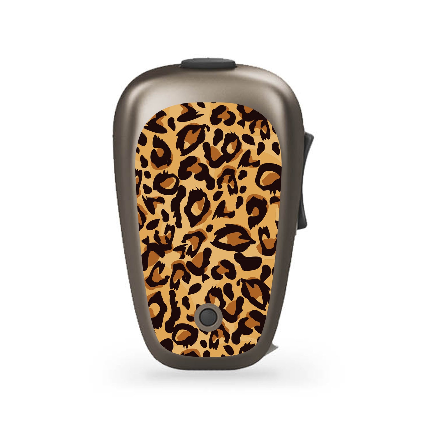 Deafmetal USA features HearSkins Hearoes brand hearing aid and cochlear implant stickers and skins to decorate hearing devices Leopard Hearing Aid and CI Skins