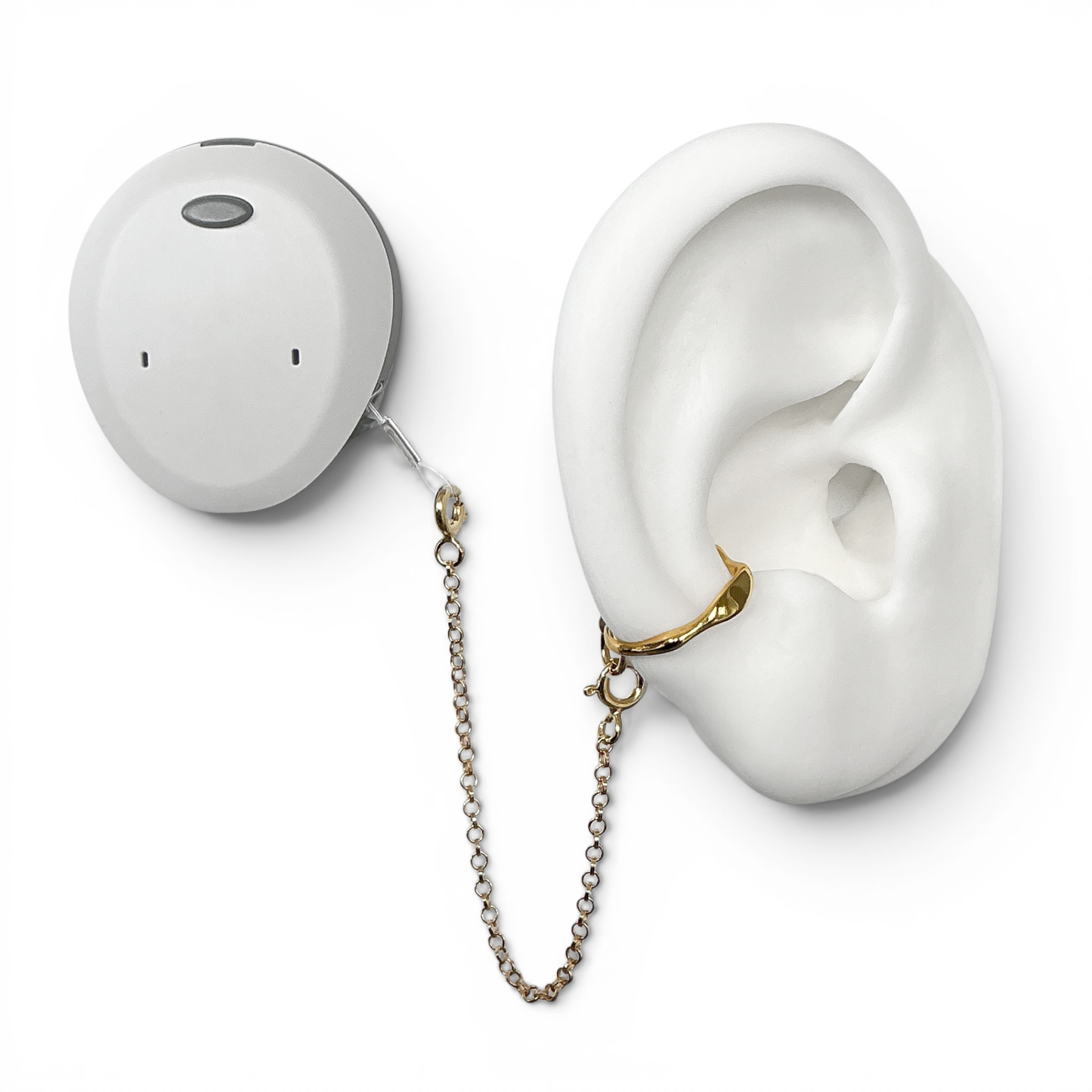 Liquid Safety Ring in Silver or Gold | Deafmetal USA