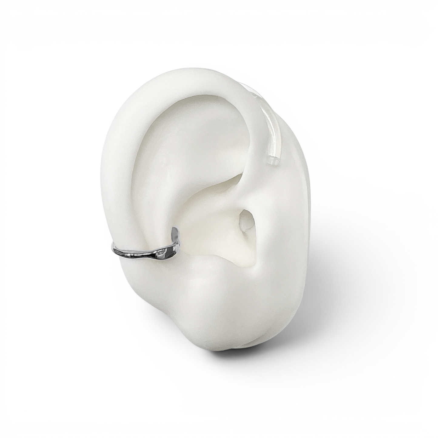 Liquid Safety Ring in Silver or Gold | Deafmetal USA