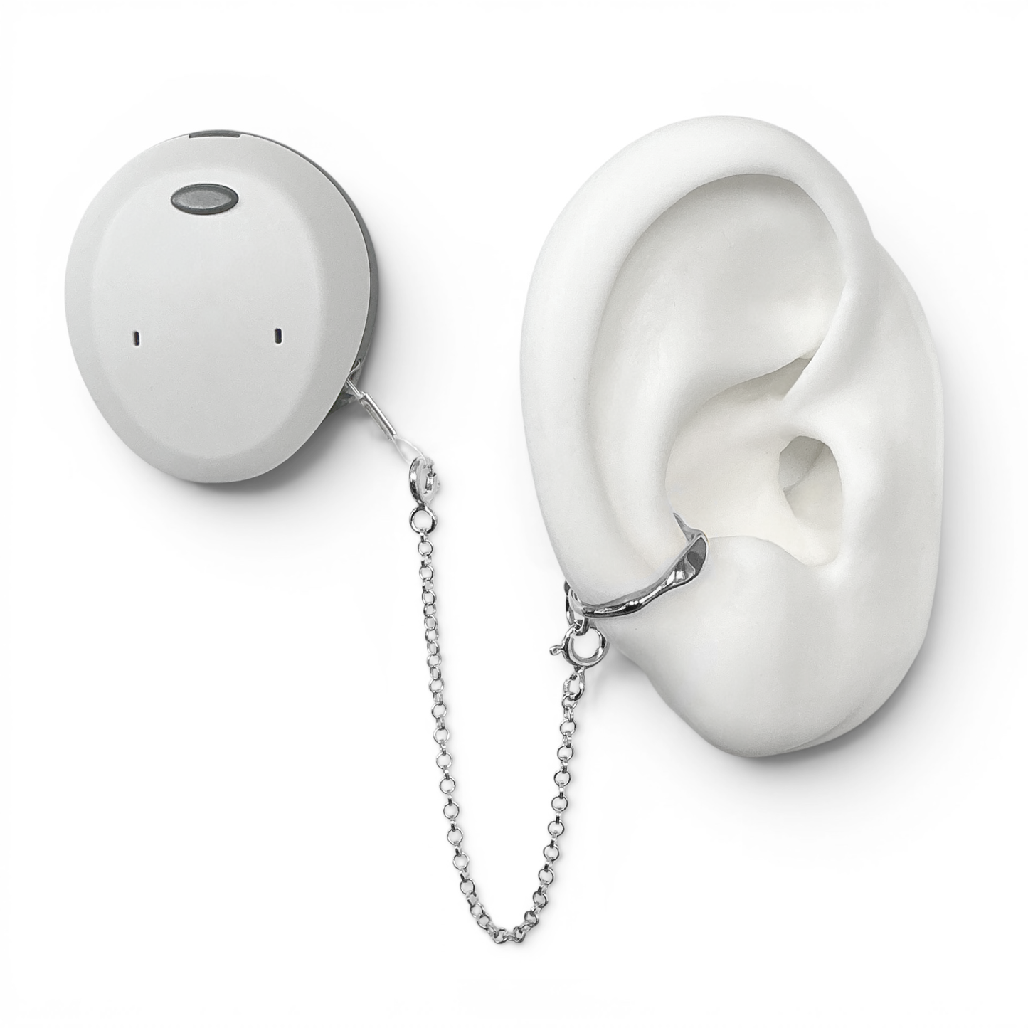 Liquid Safety Ring in Silver or Gold | Deafmetal USA