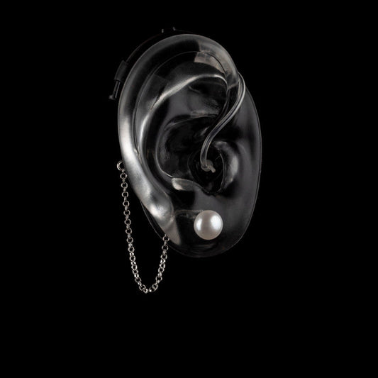 Deafmetal USA Earrings Hearing Aid Cochlear Implant Jewelry Deaf Metal Pearly Day