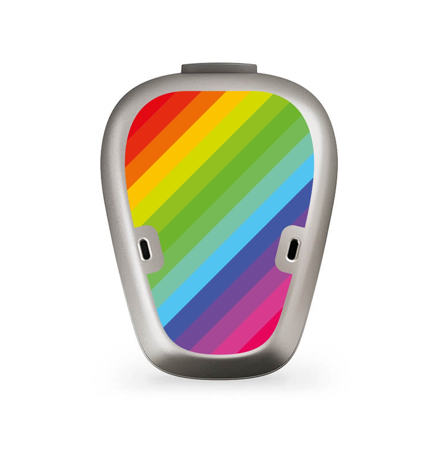 Deafmetal USA features HearSkins Hearoes brand hearing aid and cochlear implant stickers and skins to decorate hearing devices Rainbow Hearing Aid and CI Skins