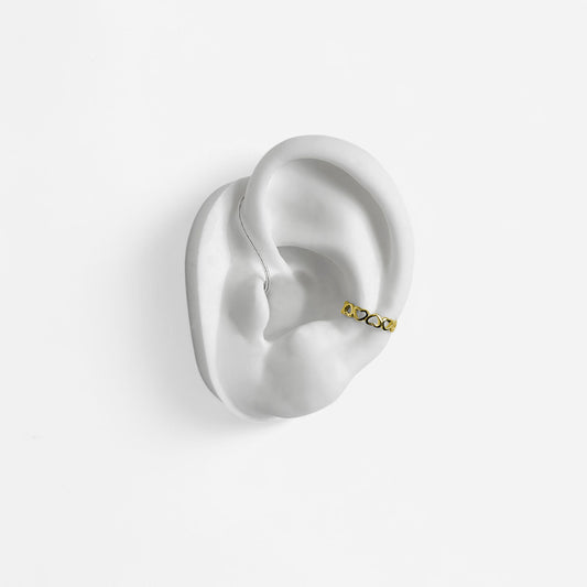 Ring Of Hearts Deafmetal in Gold or Silver