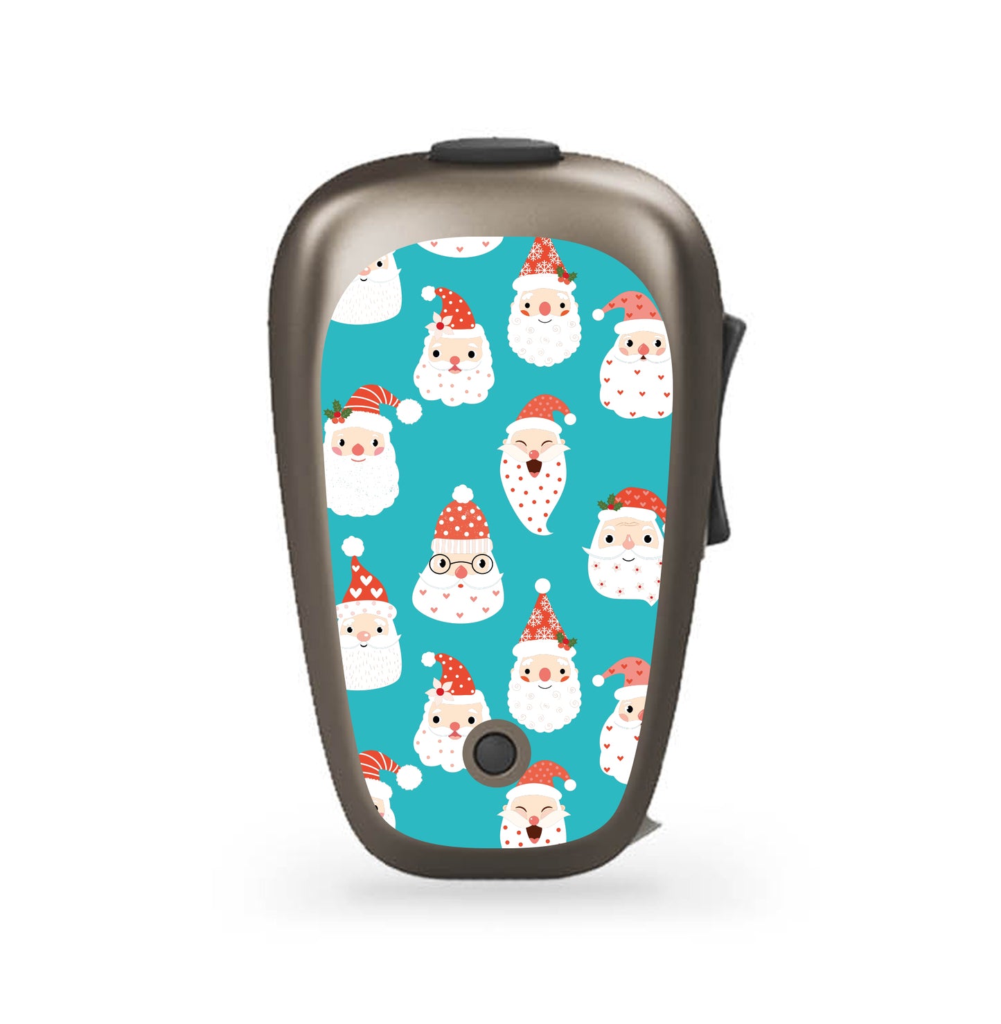 Deafmetal USA features HearSkins Hearoes brand hearing aid and cochlear implant stickers and skins to decorate hearing devices Santa Heads Hearing Aid and CI Skins