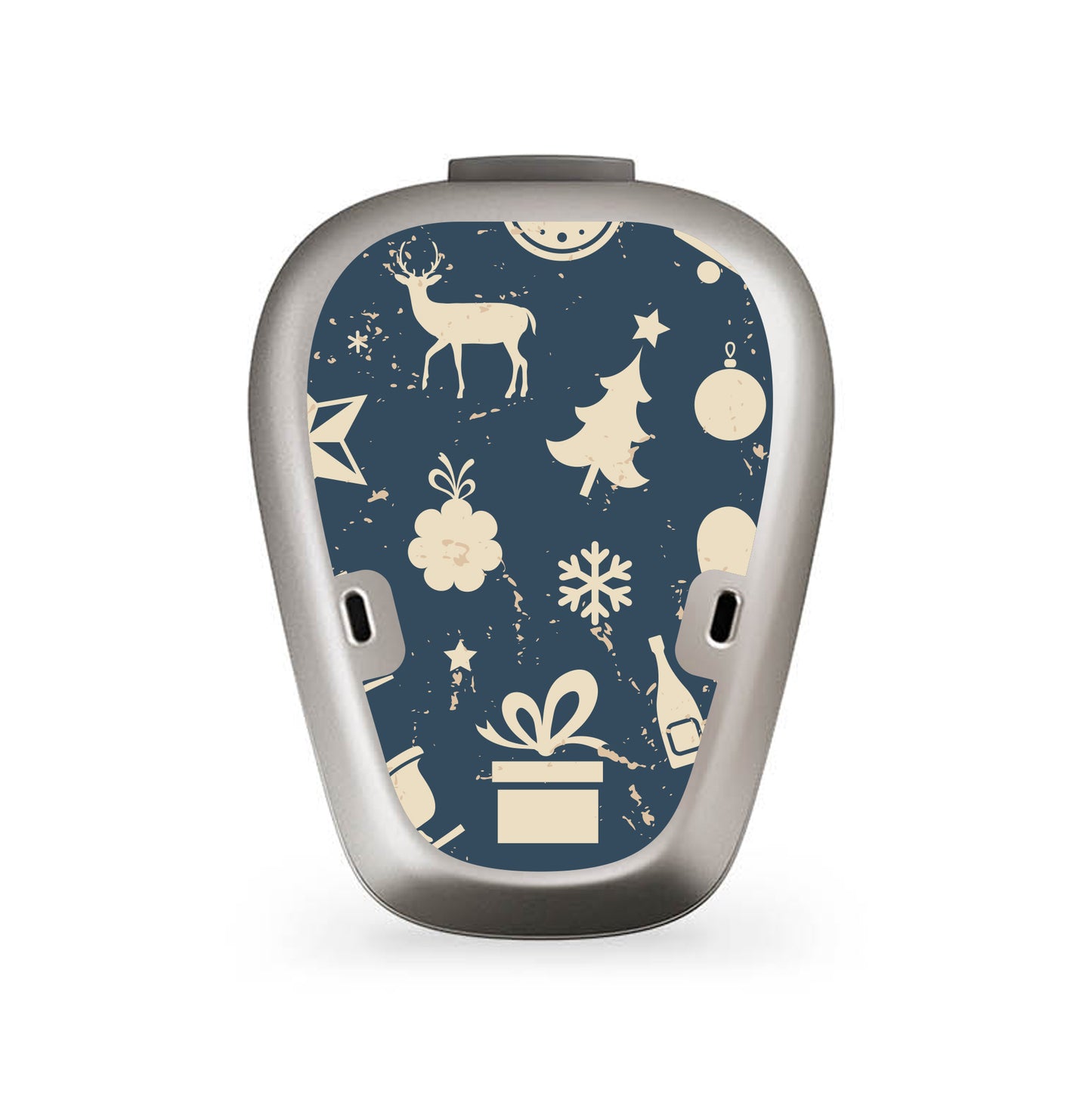 Deafmetal USA features HearSkins Hearoes brand hearing aid and cochlear implant stickers and skins to decorate hearing devices Seasons Greetings Hearing Aid Skins