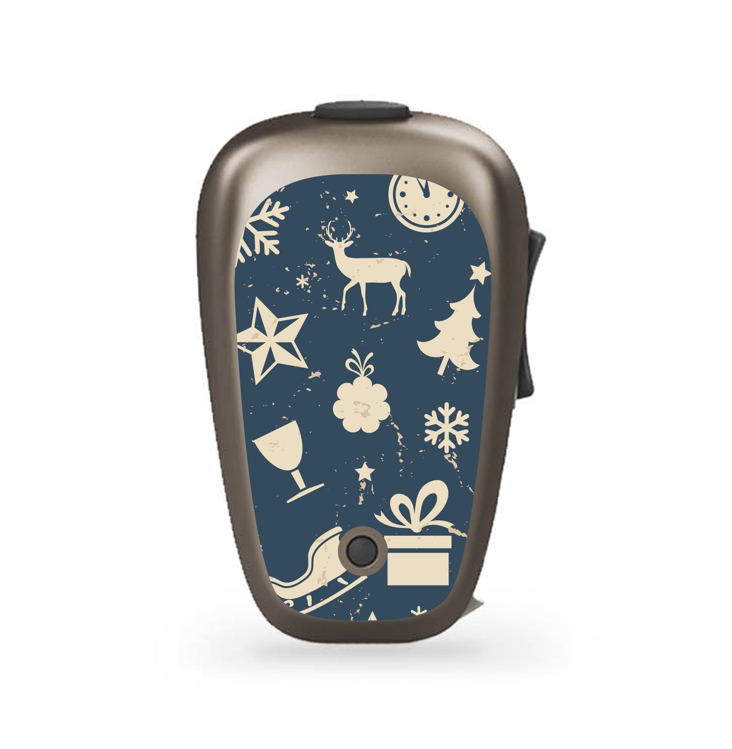 Deafmetal USA features HearSkins Hearoes brand hearing aid and cochlear implant stickers and skins to decorate hearing devices Seasons Greetings Hearing Aid Skins