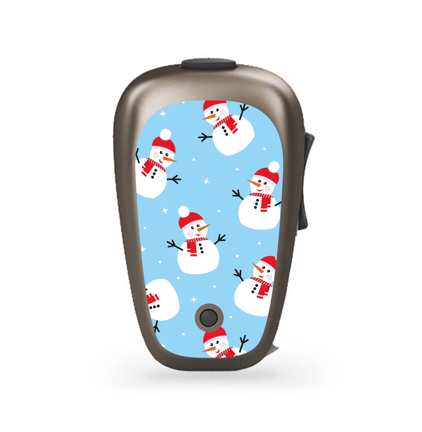 Deafmetal USA features HearSkins Hearoes brand hearing aid and cochlear implant stickers and skins to decorate hearing devices Snowman Hearing Aid and CI Skins