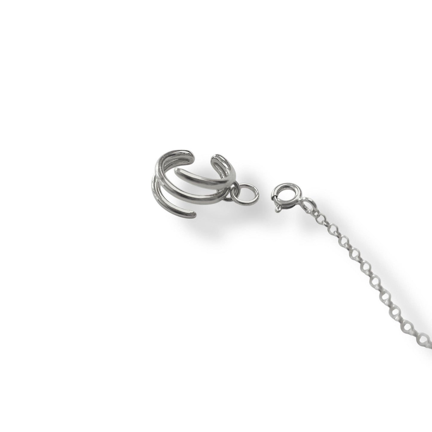 Spiral Silver Deafmetal Safety Ring