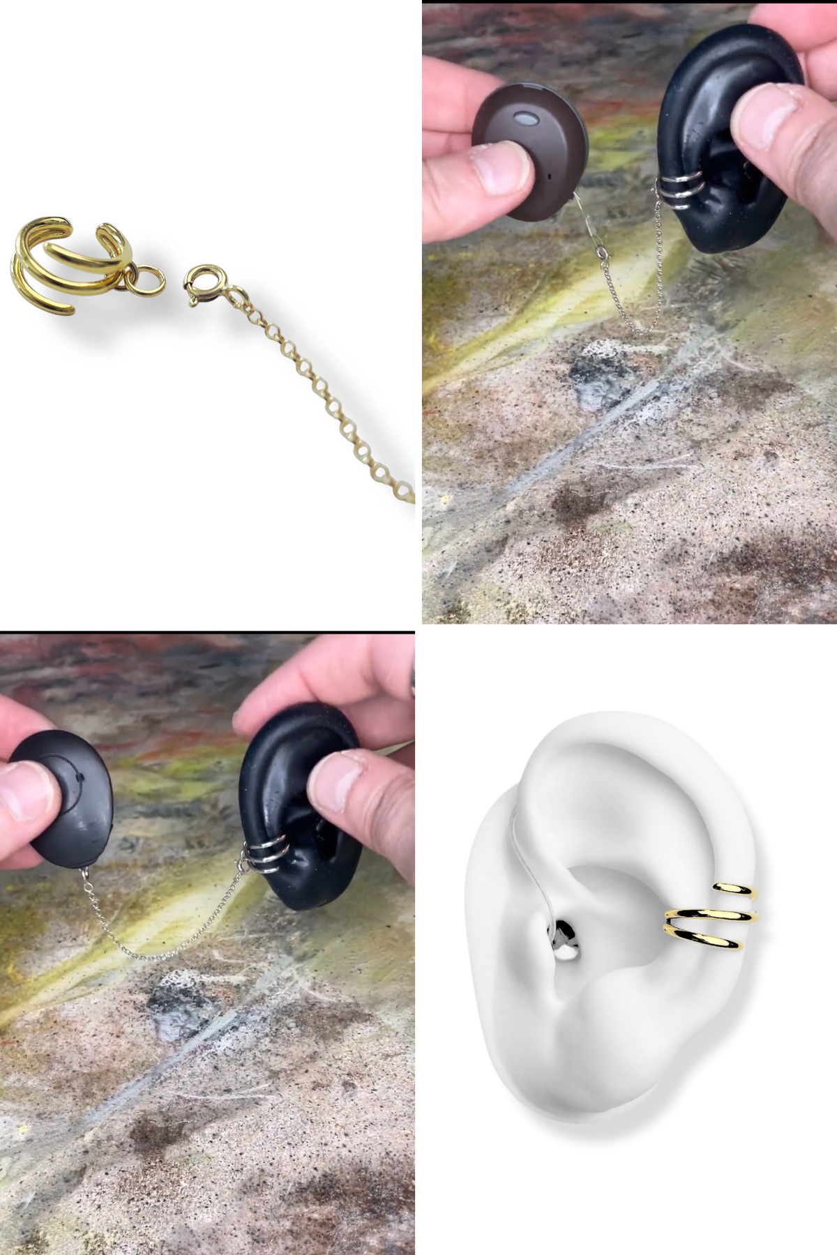 Deafmetal Spiral Safety Ring + Cochlear Implant Fasteners – Deafmetal USA