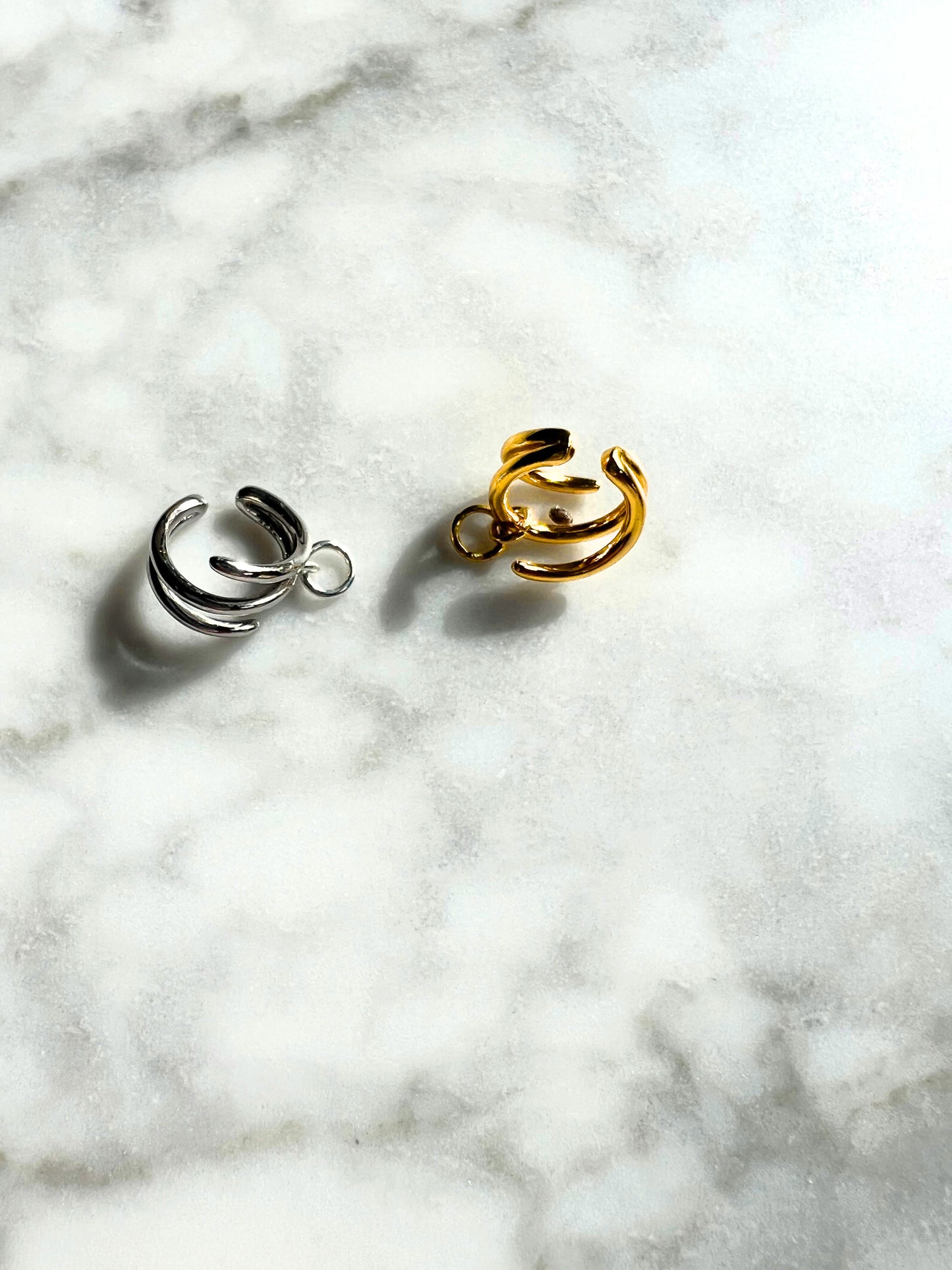 Spiral Silver Deafmetal Safety Ring