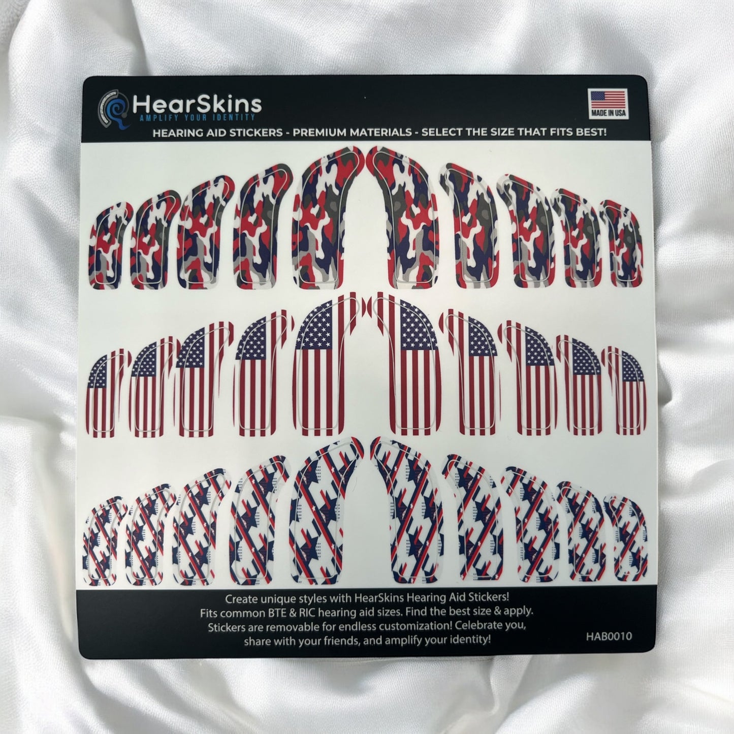 HearSkins Love the USA Decals